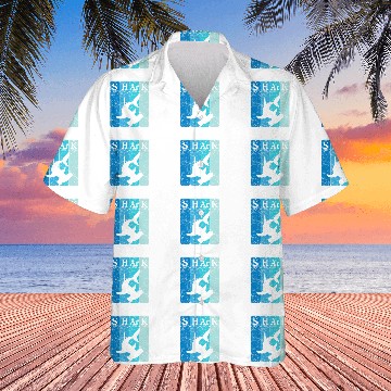 Discover Shark Pet Hammerhead Shark Periodic Table Elements Retro 5 Zip Hawaiian Shirts