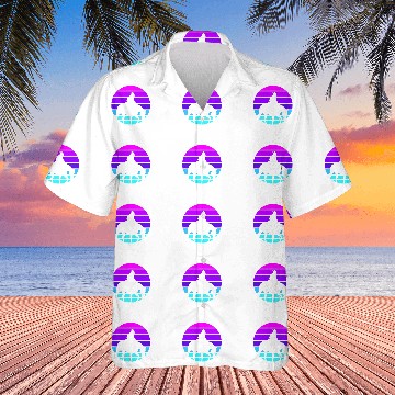 Discover Horse Pet Synthwave Cowboy Horse Hawaiian Shirts