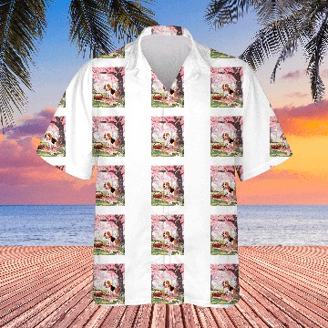 Discover Beagle Cherry Blossom Funny Dog Picnic Hawaiian Shirts