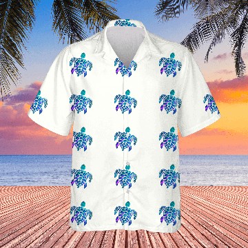 Discover Turtle Pet Cyan Blue Violet teal Turtle For Animal lover Christmas Hawaiians