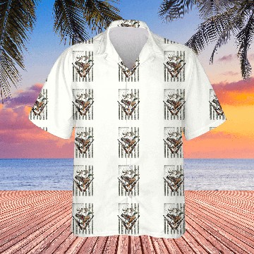 Discover Duck Hunter American Flag Waterfowl Hunting Camouflage Hawaiians