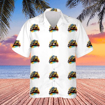 Discover Colorful Splash Art Eastern Box Turtle Lover Baseball Tees Hawaiian Shirts