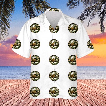 Discover Turtle Pet Box Turtle Illustration Floral Box Turtles Zip Hawaiian Shirts