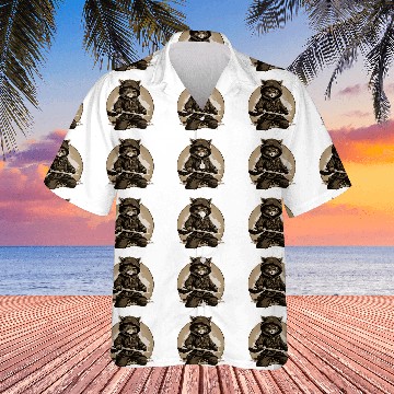 Discover Japanese samurai cat tattoo kawaii ninja cat 16 Baseball Tees Hawaiian Shirts