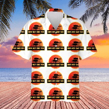 Discover South West Coast Path Cornwall Lands End Hiking Lizard Point Hawaiian Shirts