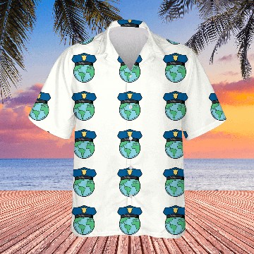 Discover Police Job Earth Day Cool Cop Law Enforcement Environmentalist Baseball Tees Hawaiians