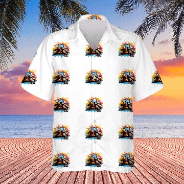 Discover Splash Art Eastern Box Turtle Lover Colorful Hawaiian Shirts