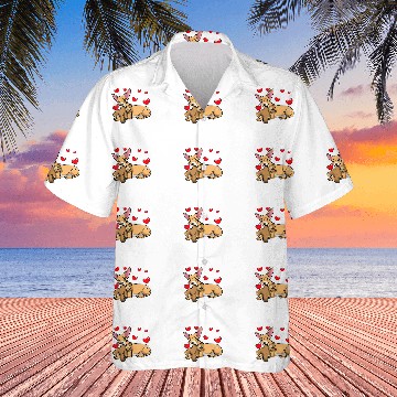 Discover Chiweenie Dog With Stuffed Animal Baseball Tees Hawaiian Shirts