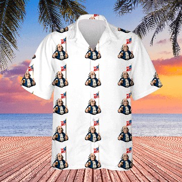 Discover Beer Fun Benjamin Franklin With Beer Mug Hawaiian Shirts