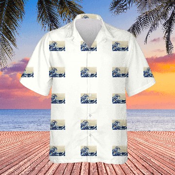 Discover Surf Life Cute Cat Japanese Surfing Great Wave Hawaiians
