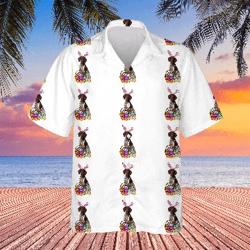 Discover Easter Egg Funny German Shorthaired Pointer Easter Hawaiians
