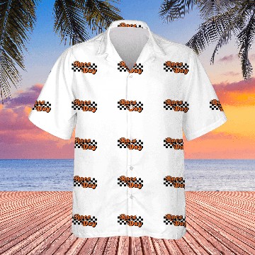 Discover Race Day Checkered Flag Racing Driver Cheer Mama Baseball Tees Hawaiian Shirts