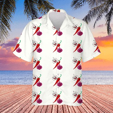 Discover Garlic pepper chili spices kitchen cooking amateur chef cook Baseball Tees Hawaiians