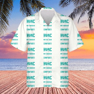 Discover HVAC Tech Not a Magician Funny HVAC technician Novelty Hawaiians