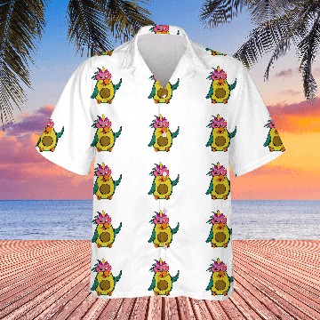 Discover Mardi Gras Avocado Bird Parrot Hawaiian Shirts