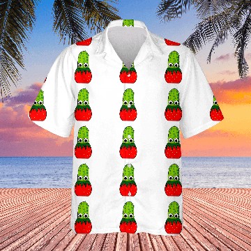 Discover Cactus In Strawberry Pot Baseball Tees Hawaiians