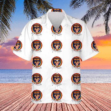 Discover Dog Rottweiler LGTB Pride Rainbow Flag Hawaiian Shirts