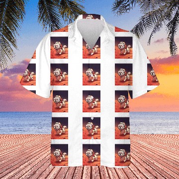 Discover Havanese Mars Funny Dog Astronaut Hawaiian Shirts