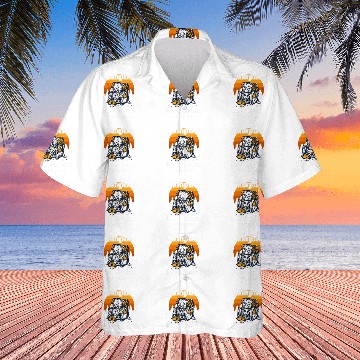 Discover Camping and Bull Terriers Kinda Day Bully Camper Hawaiian Shirts