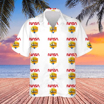 Discover Lacrosse Gift NASA James Webb Worm Insignia Logo Hawaiian Shirts