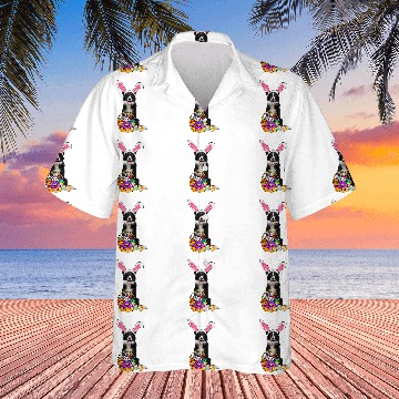 Discover Easter Egg Funny Border Collie Easter Zip Hawaiians