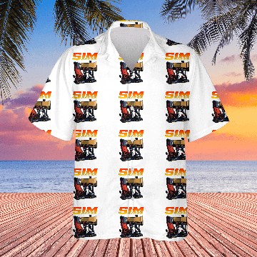 Discover Sim Racer Sim Racing Games Driving Simulator Gamer Baseball Tees Hawaiian Shirts