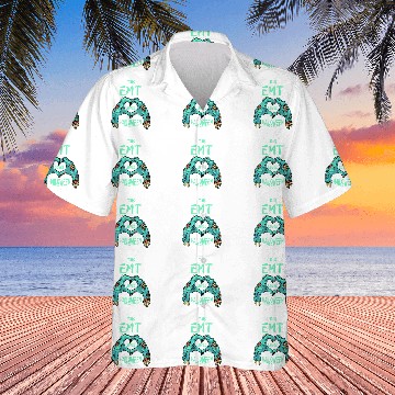 Discover This EMT Loves Halloween Paramedic Zombie 22 Hawaiian Shirts