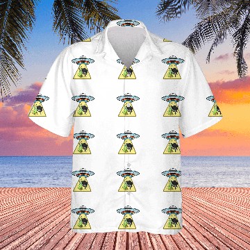 Discover Ufo Abduction Grasshopper Piano Player 21 Hawaiian Shirts