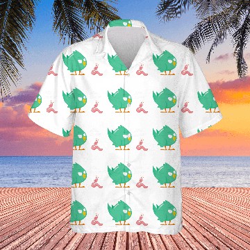 Discover Uh meow     Funny bird and worm 2funny thing Baseball Tees Hawaiian Shirts