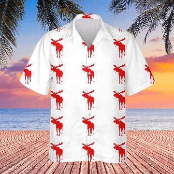 Discover USA American Flag Moose Theme Idea For Elk Lovers Hawaiian Shirts