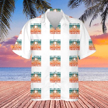 Discover Retro tarantula Design for spider lovers 2tarantulas 21 Hawaiian Shirts