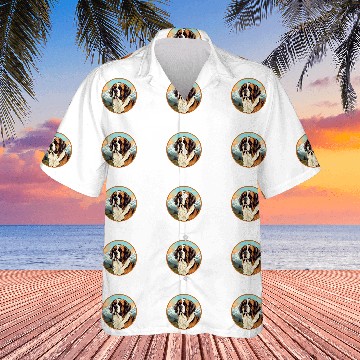 Discover Saint Bernard Dog Breed 3 Baseball Tees Hawaiians