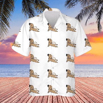 Discover Pekingese Yoga Funny Dog Hawaiian Shirts