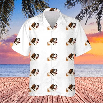 Discover Saint Bernard Saint Bernard Dog Baseball Tees Hawaiian Shirts