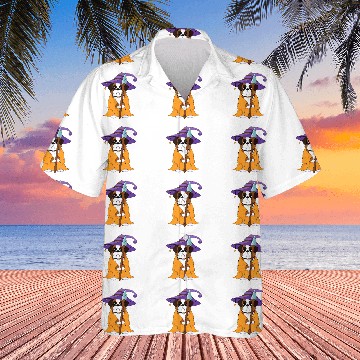 Discover Saint Bernard Wizard Funny Dog Magic Hawaiians