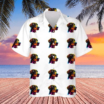 Discover Rhodesian Ridgeback Lover Design Pop Art Rhodesian Ridgeback Hawaiian Shirts