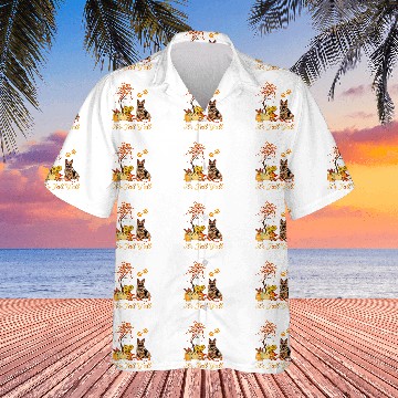 Discover German Shepherd Fall Leaves Autumn Maple Tree Thanksgiving Baseball Tees Hawaiian Shirts
