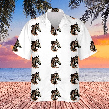 Discover Native American Horse Totem Baseball Tees Hawaiian Shirts