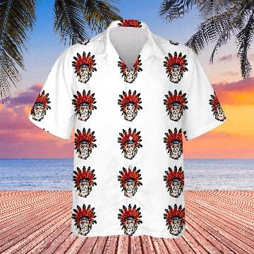 Discover Native American Indian Warrior Apache Tribe vintages Style Hawaiian Shirts