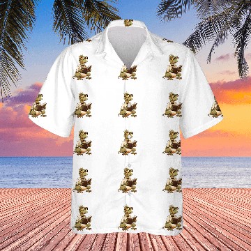 Discover Lizard Reading Book Funny Bookworm Reader Read Librarian 23 Hawaiian Shirts