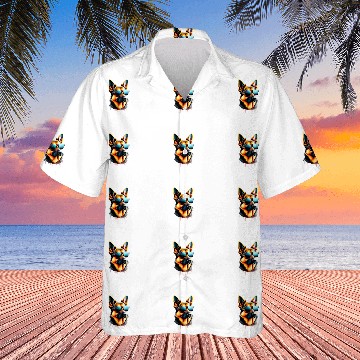 Discover German Shepherd Short Haired Shepherd Dog Design Zip Hawaiian Shirts