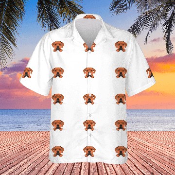 Discover Smiling Rhodesian Ridgeback 1 Baseball Tees Hawaiians