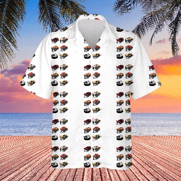 Discover Sushi Border Collie Dog 1 Hawaiian Shirts