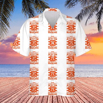 Discover Mens Brick Mason Masonry Construction Old Man Bricklayer Hawaiian Shirts