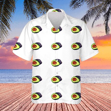 Discover Watercolor Avocado Illustration Guacamole Hawaiian Shirts