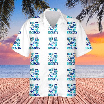 Discover this boy loves insects Insect Lover Entomologist Space Theme Hawaiian Shirts