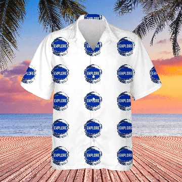 Discover NASA Explore The Unknown Space Walk Astronaut Helmet Poster Baseball Tees Hawaiian Shirts