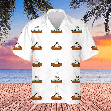 Discover Ice Bathing Wildlife Polar Bear Hobby Hawaiian Shirts