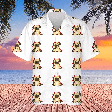 Discover Pug Happy Halloween Devil Pug Halloween Costume Hawaiian Shirts
