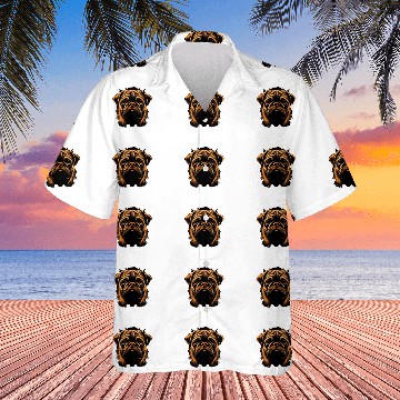 Discover Pug Colorful Baseball Tees Hawaiian Shirts